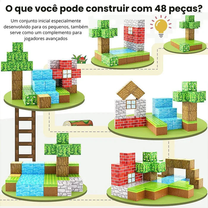 Blocos de Construção Magnética Minecraft