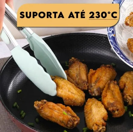 Kit Jogo 12 Peças - Utensílios de Cozinha de Silicone com Suporte